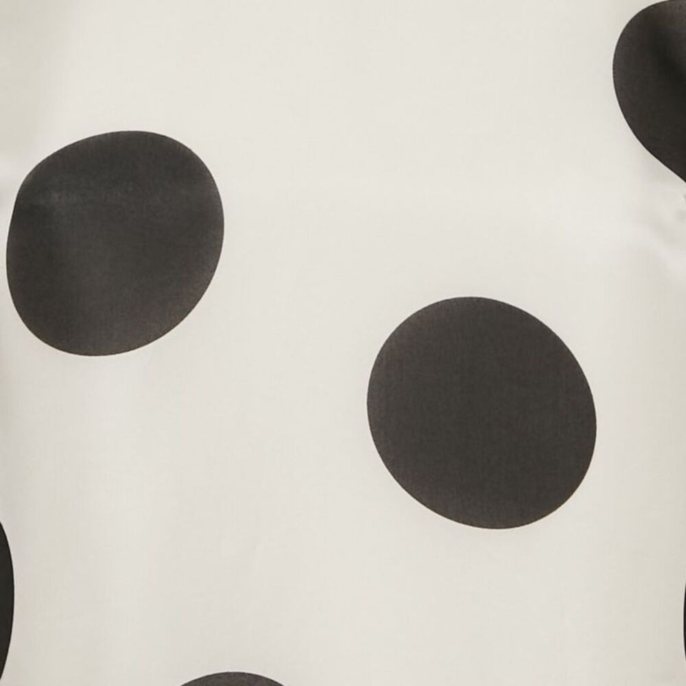 Dolce & Gabbana Napoli White Polka Dots Print Organza Shift Short Dress S - Picture 4 of 7